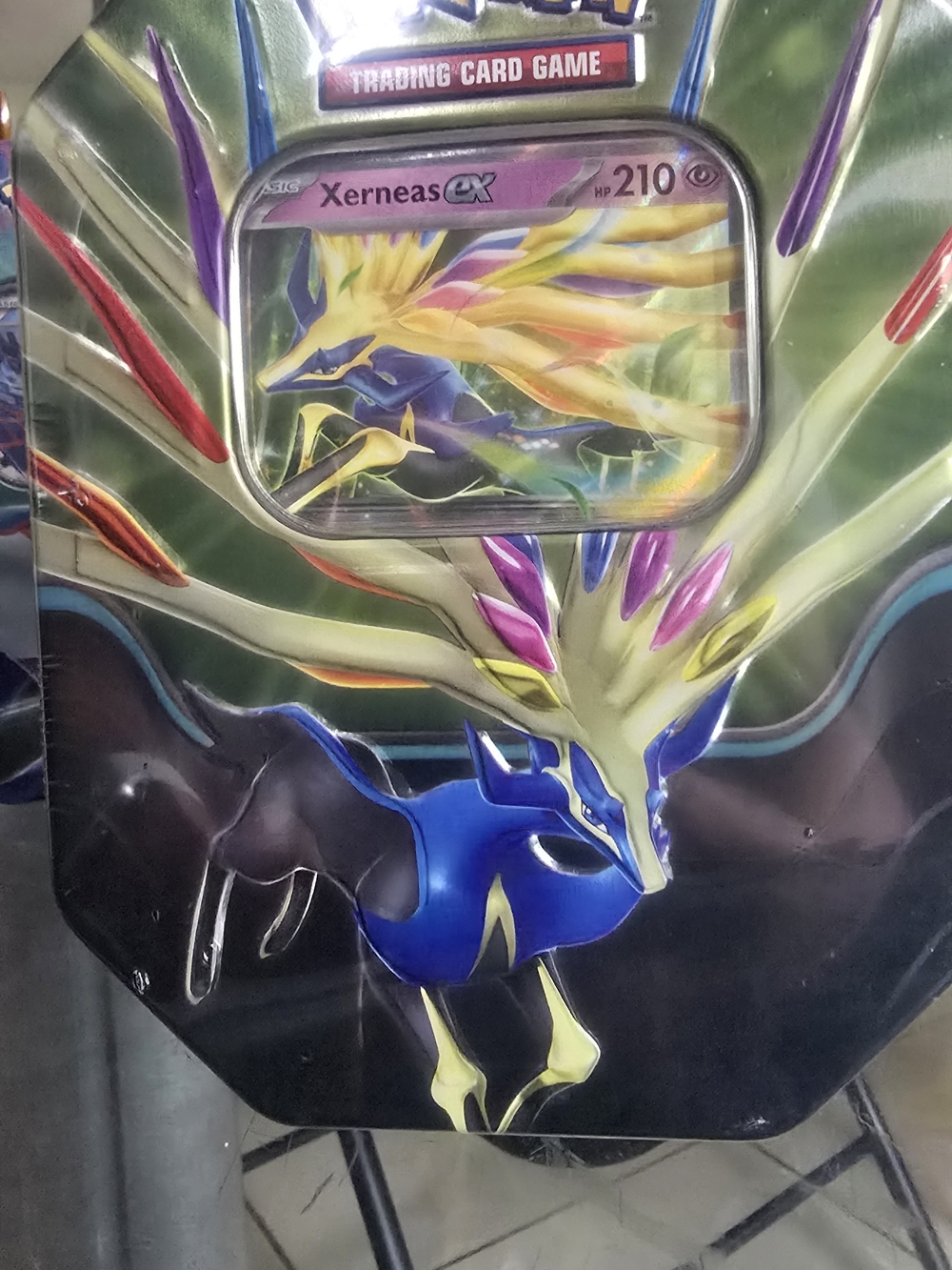 Pokemon Xerneas EX Tin - Blue, Gold, Purple, Pink